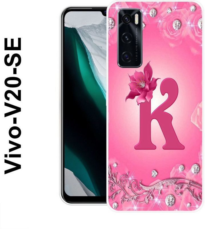 SUPER CASE Back Cover for Vivo V20 SE  (Pink, Grip Case, Silicon)