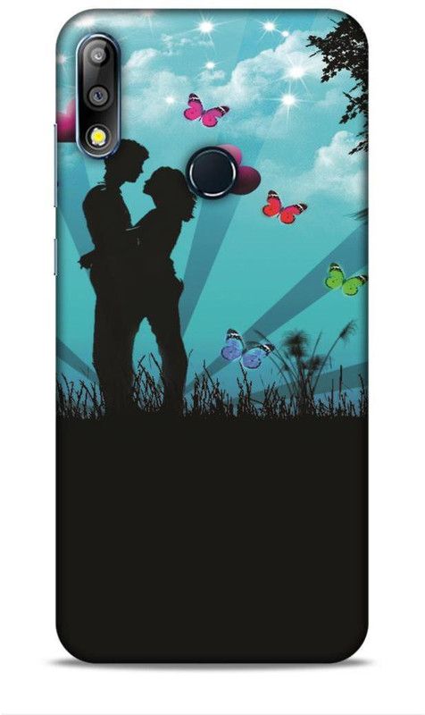 Keviv Back Cover for Asus Zenfone Max Pro M2  (Blue, Black, 3D Case, Pack of: 1)