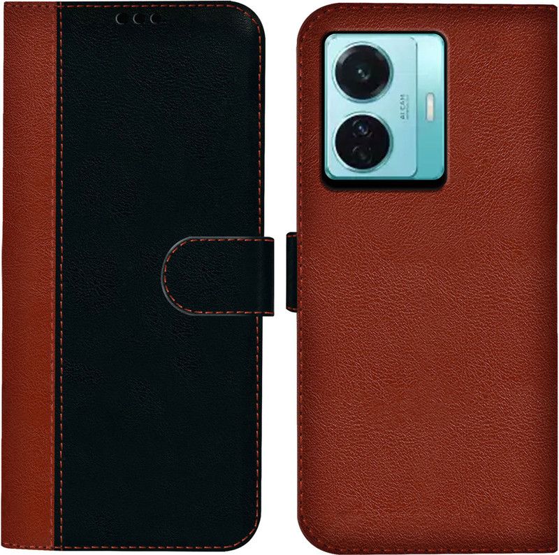 HUPSHY Back Cover for IQOO Z6 Pro 5G  (Black, Brown, Dual Protection, Pack of: 1)