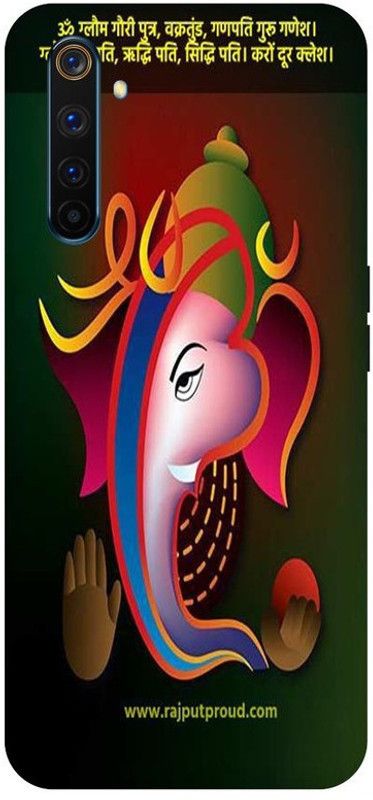 Snapcrowd Back Cover for Realme 6 Pro Ganpati Bapp,Ganesh,Hard case cover  (Multicolor, Waterproof, Pack of: 1)