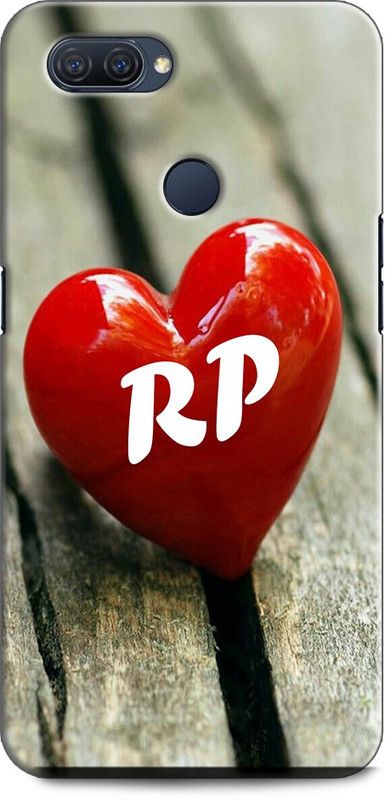 INDICRAFT Back Cover for Realme 2, RMX1805 R P, R LOVES P, NAME, LETTER, ALPHABET, RP LOVE, HART, BLUE  (Multicolor, Shock Proof)