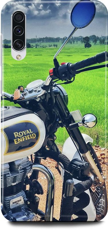 JUGGA Back Cover for SAMSUNG Galaxy A70, ROYAL, ENFIELD, BULLET, BIKE, LOVER, RACER  (Green, Hard Case, Pack of: 1)