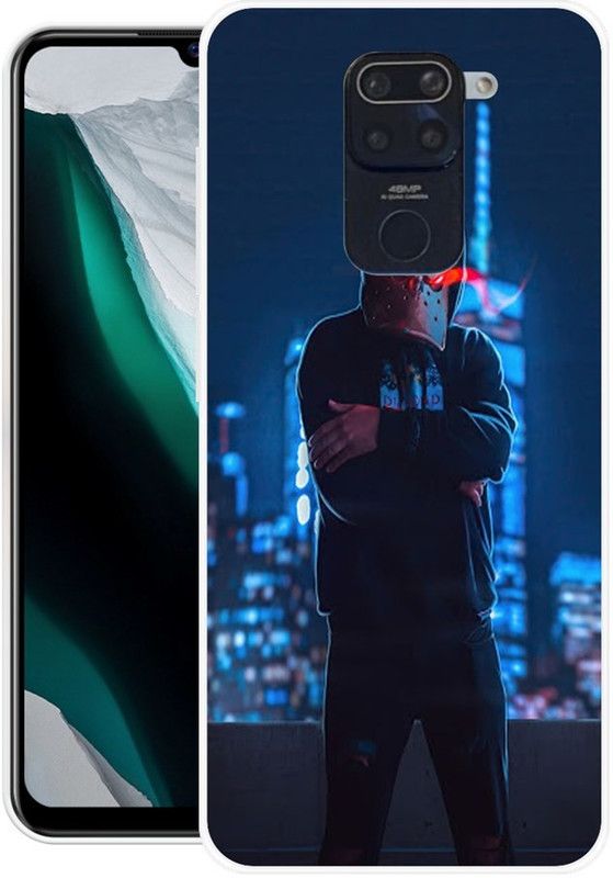 RBCCVISKUL Back Cover for Redmi Note 9  (Black, Blue, Dual Protection)