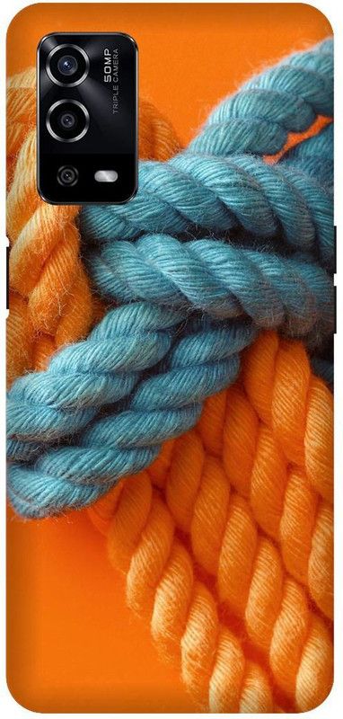 UMPRINT Back Cover for Oppo A55/CPH2325, Rope Pattern Printed Back Cover  (Multicolor, Hard Case, Pack of: 1)