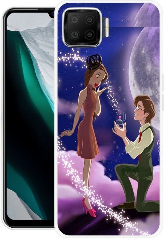 NEVYZAP Back Cover for Oppo F17  (Multicolor, Grip Case, Silicon)