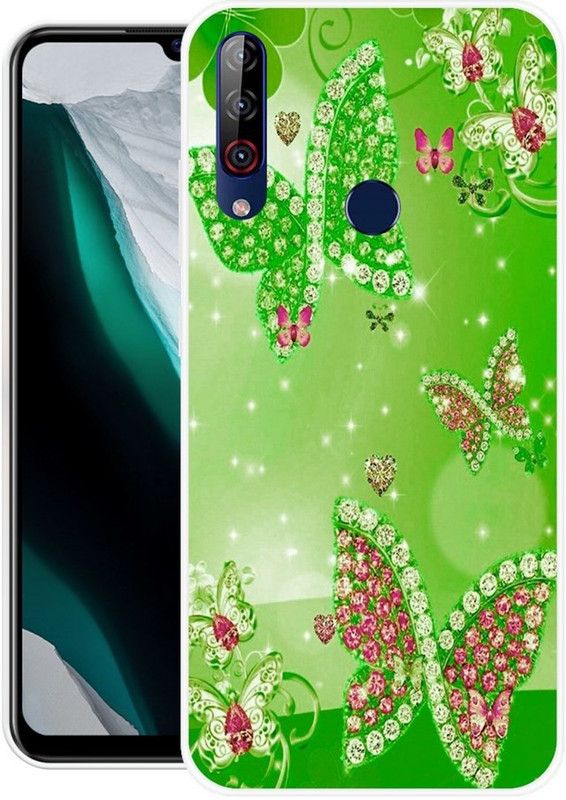BLUEBUG Back Cover for LG W30 Pro  (Multicolor, Grip Case, Silicon, Pack of: 1)