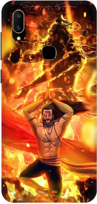 THE NARAYANA COLLECTIONS Back Cover for VIVO V11-1806-RAWAN,RAJA,BHARAMAN,PANDIT,BABA  (Multicolor, Hard Case, Pack of: 1)