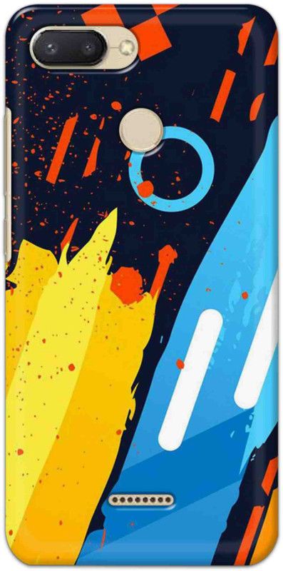 NDCOM Back Cover for Redmi 6 Abstrac Pattern Printed  (Multicolor, Hard Case, Pack of: 1)
