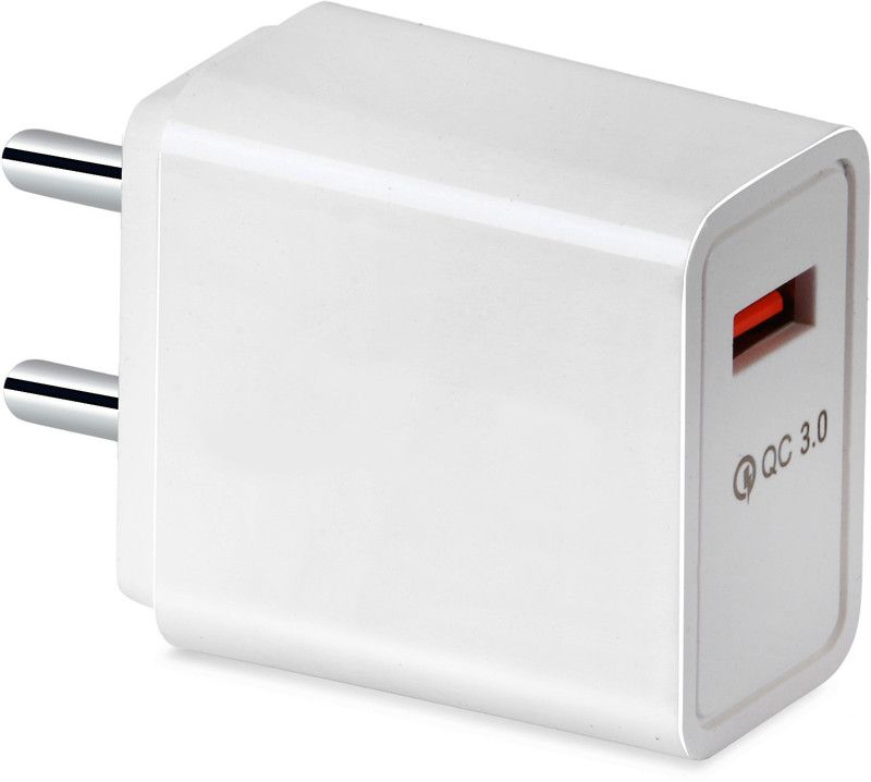 3A Auto-detect Technology Compatible with all smart phones 3.1 A Mobile Charger with Detachable Cable  (White)