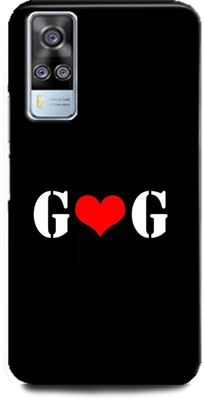 Afterglow Back Cover for Vivo Y51A G G, G LOVES G, NAME, LETTER, ALPHABET, GG LOVE, HART  (Multicolor, Shock Proof, Pack of: 1)