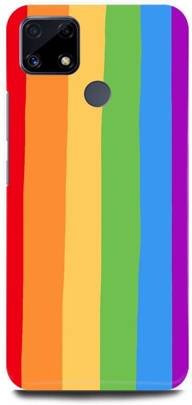 JUGGA Back Cover for realme C25, RMX3193, RAINBOW, ART, DESIGN, TRENDING, NEW  (Multicolor, Hard Case, Pack of: 1)