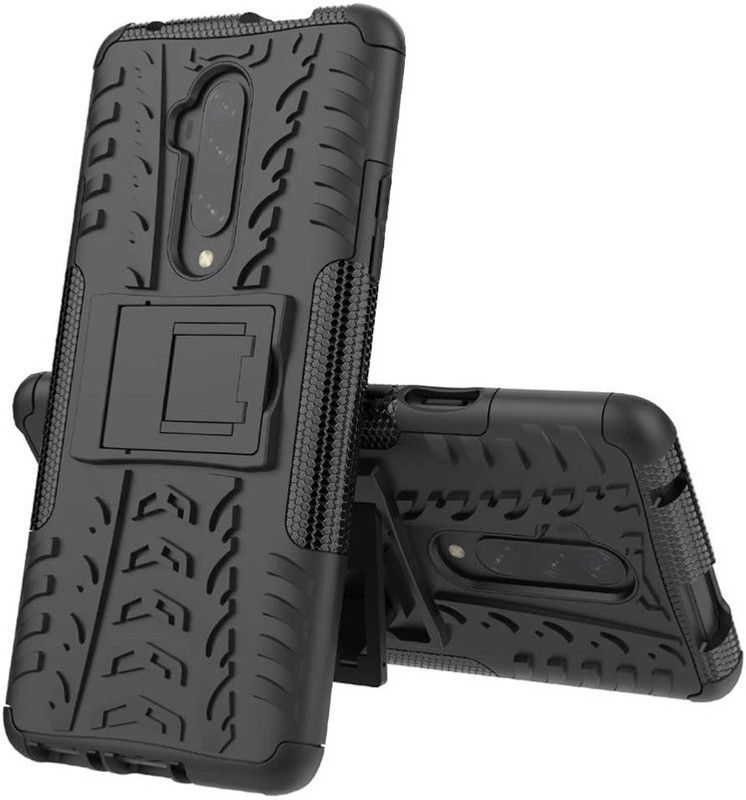 SmartPoint Bumper Case for OnePlus 7T Pro  (Black, Rugged Armor, Pack of: 1)