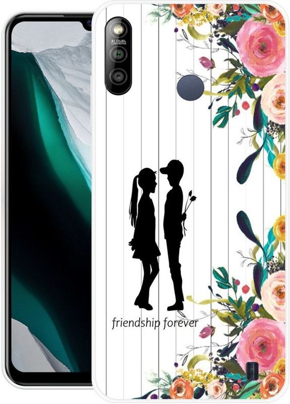 Krtagy Back Cover for Lava Z3  (Multicolor, Dual Protection, Silicon, Pack of: 1)