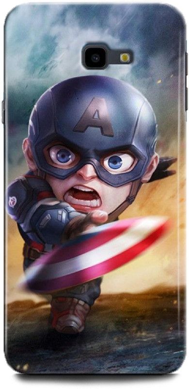 WallCraft Back Cover for SAMSUNG Galaxy J4 Plus CAPTAIN AMERICA, AVENGER, SHIELD, COMICS, MARVEL  (Multicolor, Dual Protection, Pack of: 1)