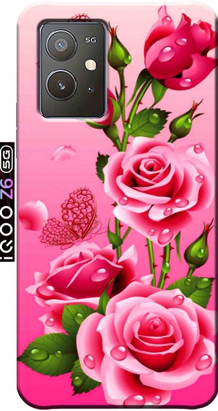 Rockerspot Back Cover for iQoo Z6 5G 2526  (Multicolor, Matte Finish, Silicon, Pack of: 1)