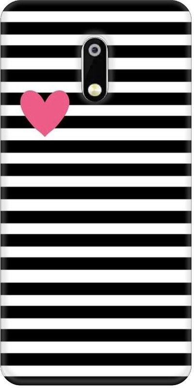 Smutty Back Cover for Nokia 6, TA-1021, TA-1033, TA-1000, TA-1003, TA-1025, TA-1039 - Pink Heart Print  (Multicolor, Hard Case, Pack of: 1)