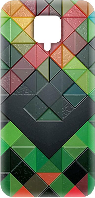 Smutty Back Cover for Mi Redmi Note 9 Pro, M2003J6A1I - Block Pattern Print  (Multicolor, Hard Case, Pack of: 1)