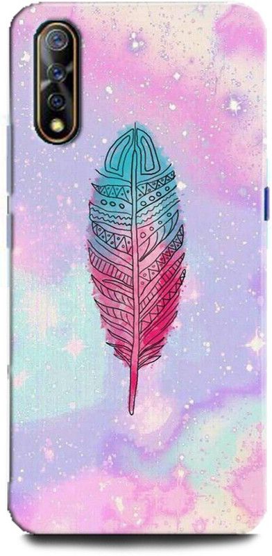 WallCraft Back Cover for Vivo S1 / vivo 1907 DREAM CATCHER, FEATHER, COLORFUL, ABSTRACT ART, PINK, BLUE, GLITTER  (Multicolor, Dual Protection, Pack of: 1)