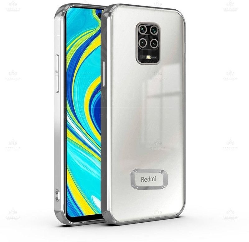 RESOURIS Back Cover for Mi Redmi Note 9 Pro, Mi Redmi Note 9 Pro Max, Poco M2 Pro, Mi Redmi Note 10 Lite  (Silver, Transparent, Camera Bump Protector, Silicon, Pack of: 1)