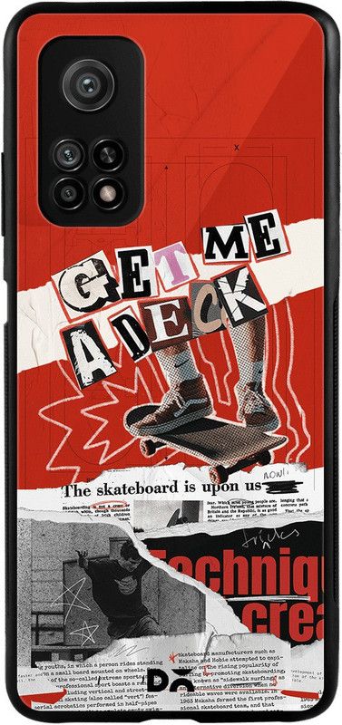 DailyObjects Get Me A Deck Glass Back Cover for mi 10T  (Multicolor, Flexible, Pack of: 1)