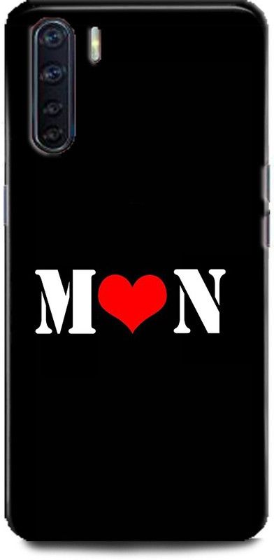 Afterglow Back Cover for Oppo F15 M N, M LOVES N, NAME, LETTER, ALPHABET, MN LOVE, HART  (Multicolor, Shock Proof, Pack of: 1)