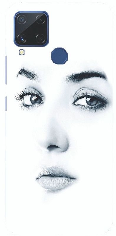 SPBR Back Cover for Realme C15  (White, Hard Case, Pack of: 1)