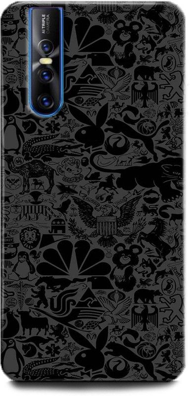 Afterglow Back Cover for Vivo V15 Pro LOGOS,LOGO,NICE,PATTERN  (Multicolor, Shock Proof, Pack of: 1)