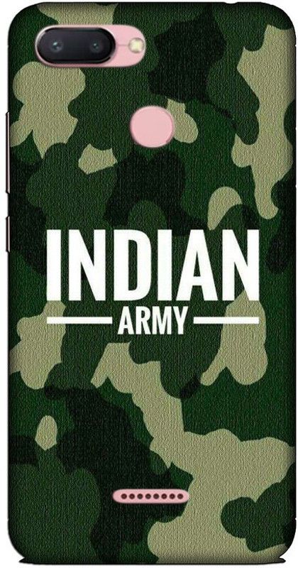 CROKIAN Back Cover for Redmi 6 Indian Army Back Cover  (Multicolor, Hard Case, Pack of: 1)