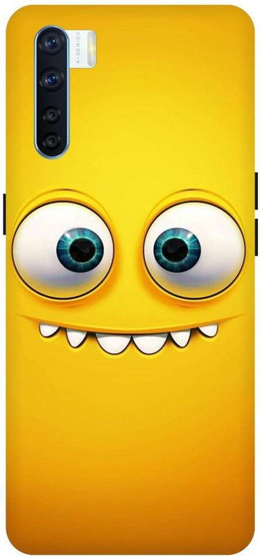 Zaplab Back Cover for OPPO F15,CPH2001 Cool Emoji Funny Cartoon Printed Back Cover  (Multicolor, Waterproof, Pack of: 1)