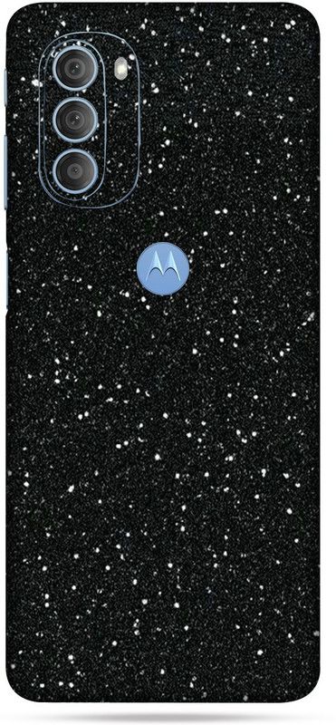 Satisfactory Motorola G51 Mobile Back Skin Mobile Skin  (Black)