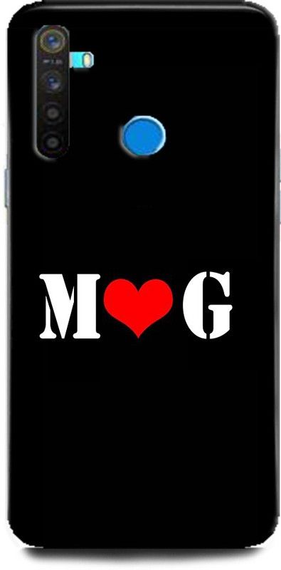 Afterglow Back Cover for Realme 5 Pro M G, G LOVES M, NAME, LETTER, ALPHABET, MG LOVE, HART  (Multicolor, Shock Proof, Pack of: 1)