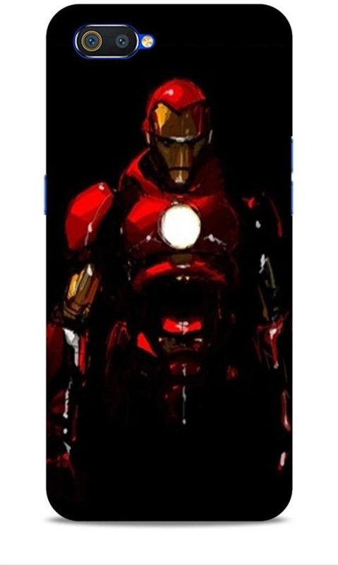 Keviv Back Cover for Realme C2, Realme C2s, OPPO A1K  (Black, Red, Pack of: 1)