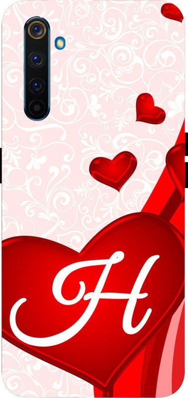 LIKELOOK Back Cover for Realme 6 Pro, ( H Name, H Letter, H love, H heart )  (Multicolor, Shock Proof, Pack of: 1)