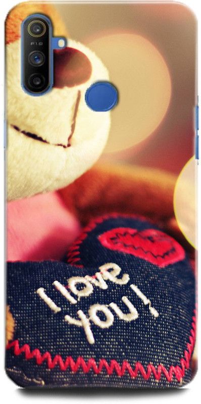 Afterglow Back Cover for Realme Narzo 10A TEDDY BEAR, LOVE, CUTE, I LOVE YOU, CUTE TEDDY, MISS YOU  (Multicolor, Shock Proof, Pack of: 1)