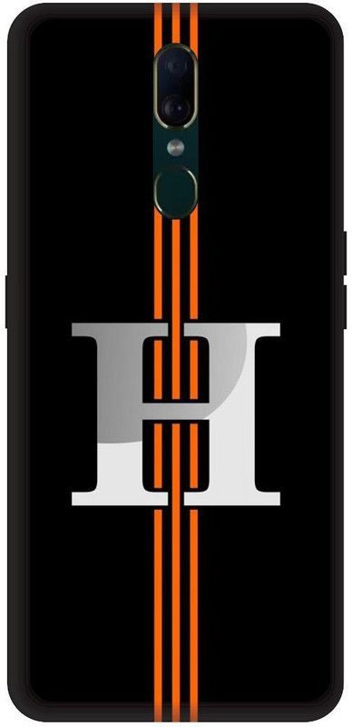 SSMORYA Back Cover for OPPO F11, H text Black Multicolour Printed  (Multicolor, Shock Proof, Pack of: 1)