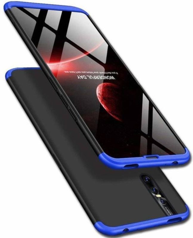 Sajni Creations Back Cover for Vivo V15  (Black, Blue, Pack of: 1)