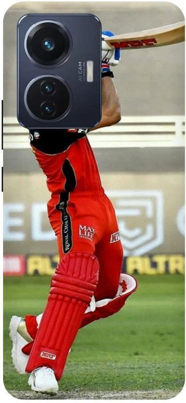 THE NARAYANA COLLECTIONS Back Cover for VIVO T1 44W- V2153-VIRAT,KOHLI,RCB,IPL,CRICKETER  (Multicolor, Hard Case, Pack of: 1)