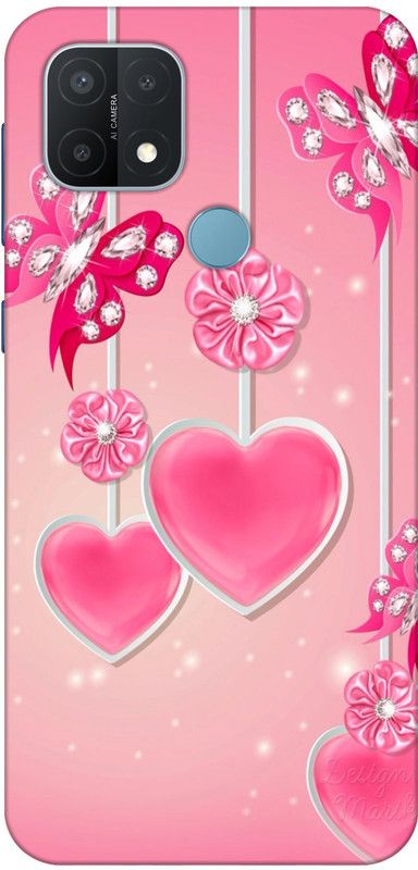 Designer Cover Back Cover for Realme C12  (Pink, Grip Case, Silicon)