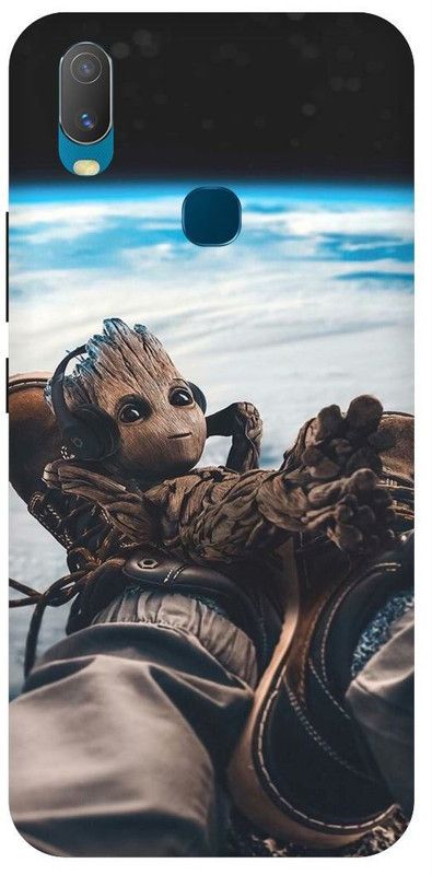 THE NARAYANA COLLECTIONS Back Cover for VIVO Y12-1904-1940-GROOT,TREE,FUNKY,AVENGERS  (Multicolor, Hard Case, Pack of: 1)
