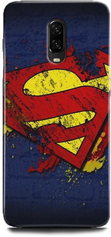 INDICRAFT Back Cover for One Plus 6T, Superman, Printed  (Multicolor, Shock Proof, Pack of: 1)