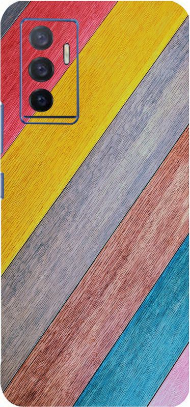 Mclaxa Coloured Texture Back Skin Guard, Coloured Texture, Vivo V23e Mobile Skin  (Coloured Texture With Super Matte Finish)