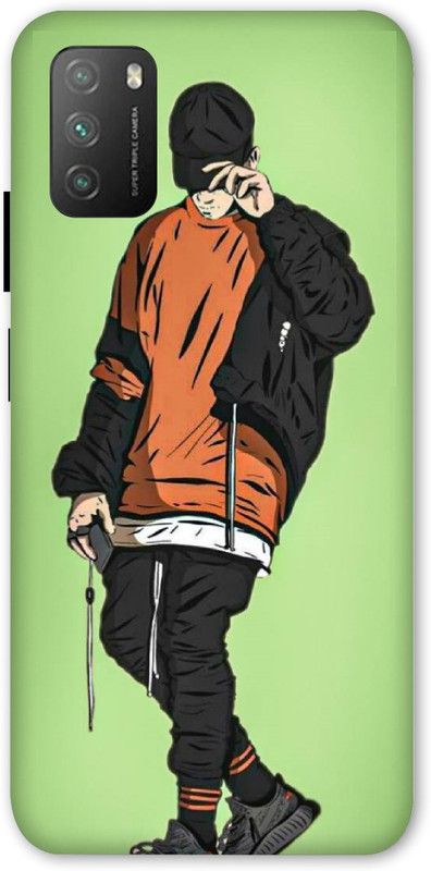 Upshot Back Cover for POCO M3  (Green, Flexible, Silicon, Pack of: 1)