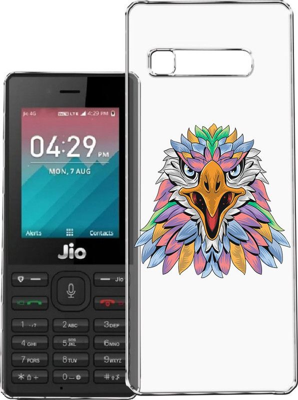 HANIRY Back Cover for Jio F220 / f220 mobile cover | EAGLE | Design | PNG_27  (Multicolor, Flexible, Silicon, Pack of: 1)