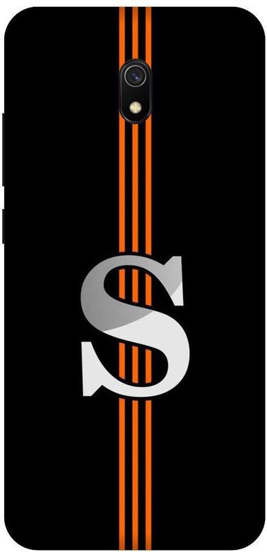 SSMORYA Back Cover for Redmi 8A, S text Black Multicolour Printed Back Cover  (Multicolor, Shock Proof, Pack of: 1)