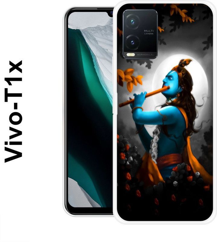 KUDI Back Cover for Vivo T1x  (Multicolor, Grip Case, Silicon)
