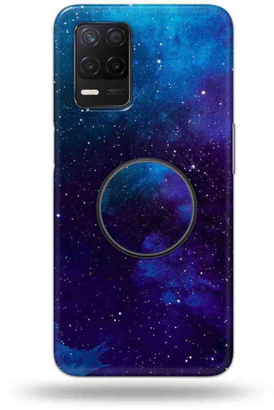 NDCOM Back Cover for Realme Narzo 30 5G  (Blue, Cases with Holder, Pack of: 1)