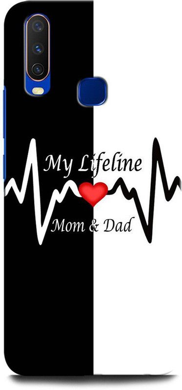 GRAFIQE Back Cover for Vivo Y11 1906/PD1930CF_EX MAA PAA, LOVE YOU MAA, LOVE YOU BABA, LIFELINE MAA PAA  (Multicolor, Shock Proof, Pack of: 1)