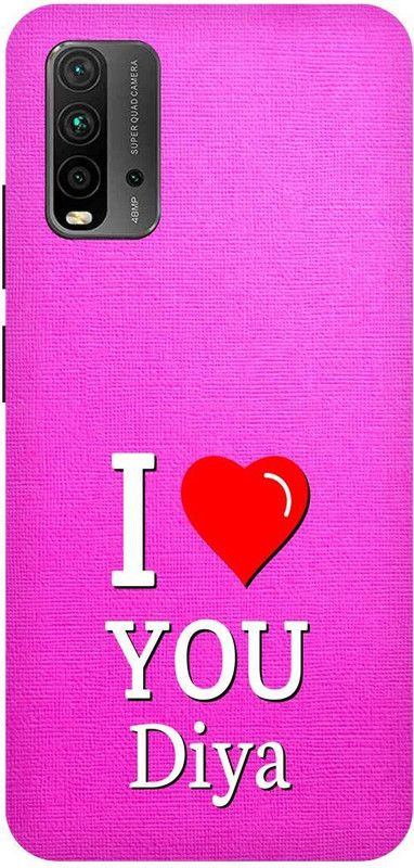 Zaplab Back Cover for Xiaomi Redmi 9 Power,M2010j19si, I Love You Diya Printed Back Cover  (Multicolor, Hard Case, Pack of: 1)