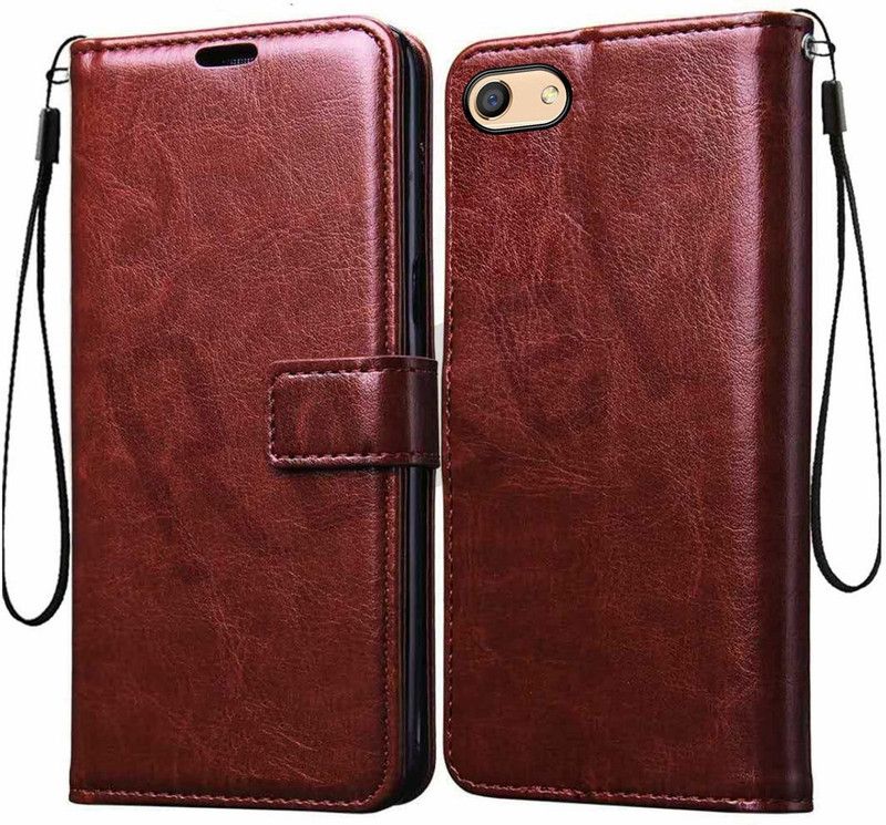 ONCRAVES Flip Cover for Lenovo K5 Plus (Brown, Cases with Holder)  (Brown, Dual Protection, Pack of: 1)