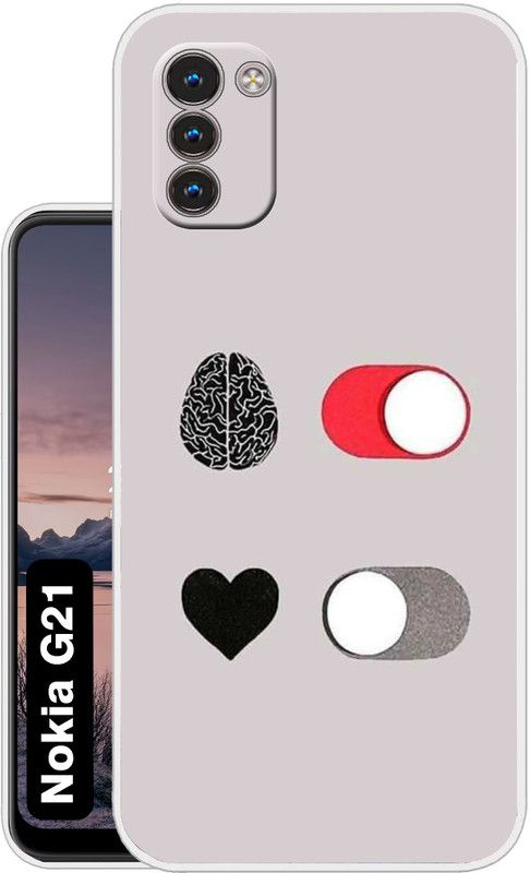Flipkart SmartBuy Back Cover for Nokia G21  (Black, Grey, Silicon, Pack of: 1)
